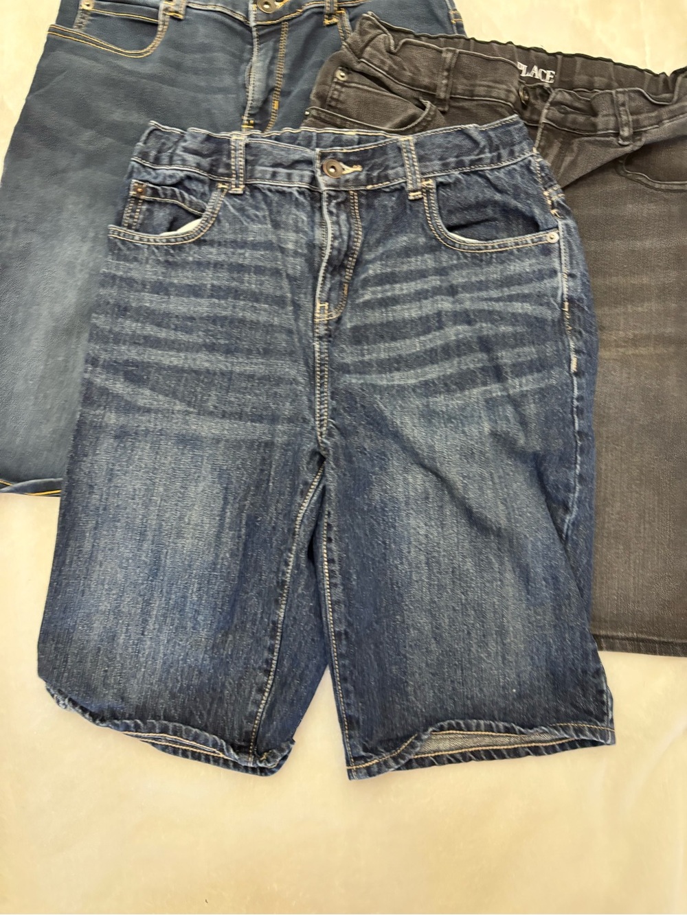 Levi’s The Children’s Place Boys 14 16 Denim Knee Length Shorts Bundle 4 Piece - Picture 5 of 11
